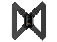 AlignPosture ONE smart posture trainer in black with adjustable shoulder straps