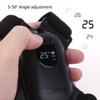 Posture trainer reminder angle adjustment shown on the digital display